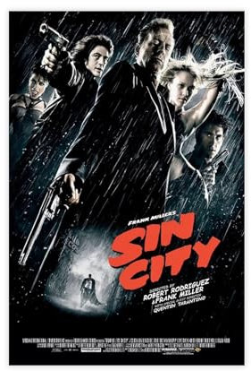 AhCor Sin City Filmposter (2) Leinwand Poster Schlafzimmer Dekor Sport Landschaft Büro Zimmer Dekor Geschenk ungerahmt 30 x 45 cm