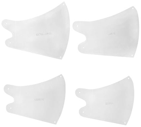 NUOBESTY 1 Satz 4st Selbstgemachte Maskenvorlage Diy-vorlage Nähschablone Kinderwerkzeuge Schablone Zum Nähen Von Masken Sammelalbum Selber Machen Diy-kits Schimmel Gesicht Acryl