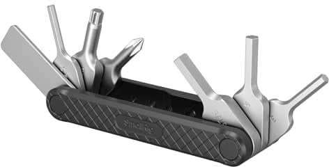 SMALLRIG Camera Tool, Folding Tool Set with Screwdrivers and Wrenches, Camera Toolkit Photography Tool Including Allen Wrenches, Slotted Screwdriver, Cross-Head Screwdriver, T25 Driver - 4681