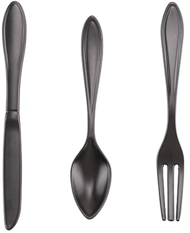 Priyyiu Poignee de Porte poignee de Cuisine a 3 poignees - Noir