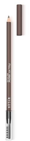 WYCON Cosmetics Fill My Brow Eyebrow Pencil, ultradünner Augenbrauenstift mit hoher Präzision, Farbe 06 Taupe