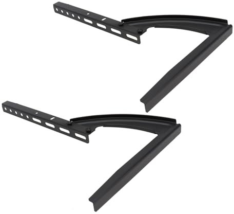 HOMSFOU Support De Meuble TV en Métal Facile À Installer 0 67 À 26 À 40 Pouces Base De Meuble TV pour La Maison