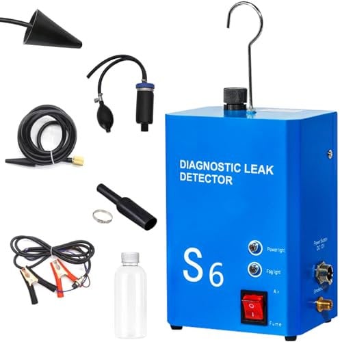 Automotive Smoke Machine Leak Detector - Smoke Detector for Car, Built-In Air Pump, Overheat & Anti-Freeze Protection, Universal Compatibility for Cars, Motorcycles,Light Trucks,SUV (Standard Version)