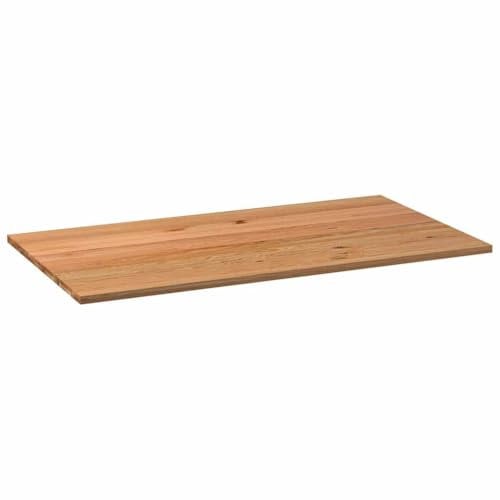 vidaXL Tischplatte Hellbraun 220x120x4 cm Massivholz Eiche Rechteckig, Esstischplatte, Schreibtischplatte, Bartischplatte, Esszimmertischplatte