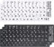 5 Stück Tastaturaufkleber Russisch, für Standard Tastatur, Russisch Ersatz Aufkleber mit Weißen Buchstaben Laptop Tastatur,3 Schwarz 2 Weiß