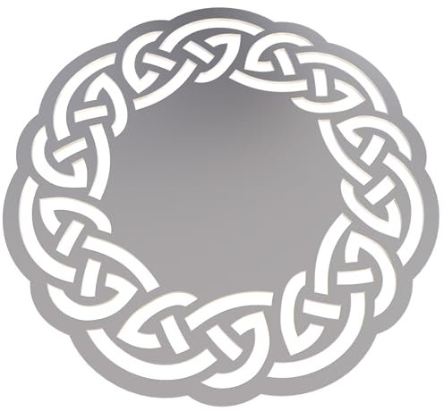 Celtic Knot G0293 Round Replacement Grill Grate for kettle grills from Weber, Napoleon, Rösle Carbon Steel / 55 cm for 57cm grill