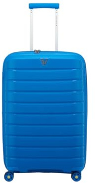 Valigeria Erweiterbarer Hartschalenkoffer mit 4 Lenkrollen, Doppelfach, Kleiderriemen, geschlossener Netz-Trennwand und zwei Reißverschlusstaschen. 67 x 42 x 25/30 cm Undefiniert 73 Kobaltblau, 73