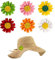 JDCMEI 6 Pièces Fleur Broche, Marguerite Broche, Chrysanthème Broche, Vetement Broche Imitation Marguerite Broche Fleur de Marguerite Broche Fleur Émail pour Vêtements, Sacs à Dos, Chapeaux