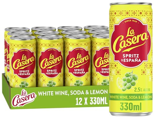 La Casera: White Wine Spritz Ready to Drink Cans, 12x330ml, 2.5 percent ABV