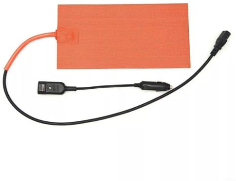 HOHOVYVY Heizmatte 12V,Silikon Heizmatte 12V 100W Für Essenslieferungstaschen Effizienter Wärmeverteiler Mit Überhitzungsschutz