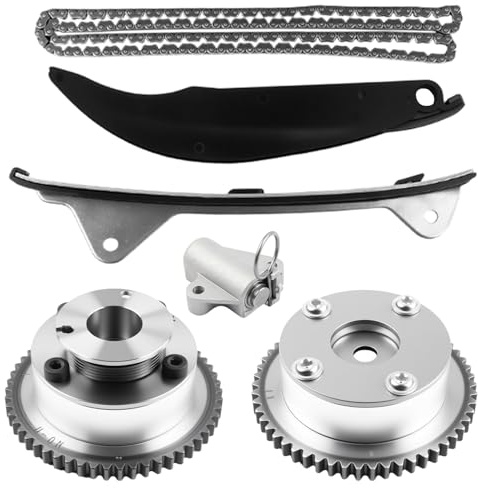 Autoexact 24321-2E000 Timing Chain Kit w/Intake & Exhaust VVT Gear Sprocket Compatible with 2011-2014 1.8L Fit for Hyundai Elantra 2012-2013 Kia Soul 2.0L 243502E001 243702E000, with Tensioner&Guide