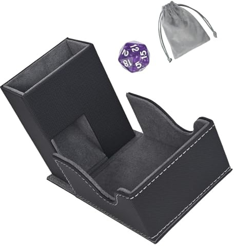 CHIZISX Kompakter faltbarer Würfelturm mit Aufbewahrungstasche für Rollenspiele auf dem Tisch und auf Reisen, RPG, Tisch-Gaming-Zubehör