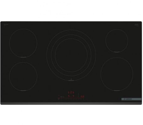 Bosch PIV931HC1E Series 6, Induction stove, 5 burners, Temperature control sensors, Fast heating, Black, 90 cm