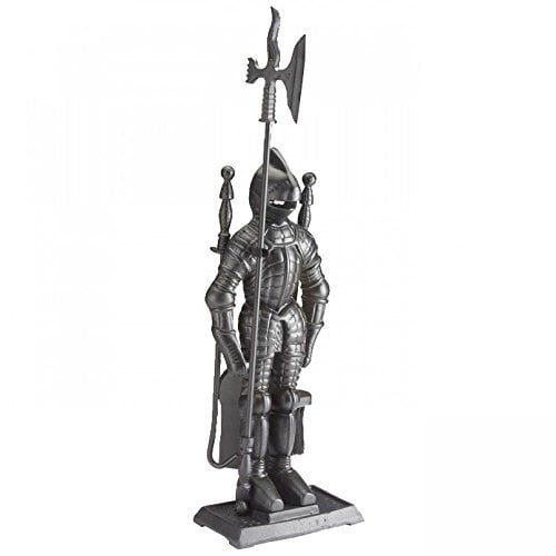 Inglenook 28.5 Black Soldier 5 Piece Companion Set Fireplace Shovel Accessories
