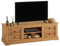 IDIMEX Meuble TV Kent Banc télévision en pin Massif Finition cirée 144 x 46 x 45 cm, avec 4 tiroirs et 2 niches