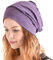 CHARM Bio Baumwolle Slouch Beanie Slouchd Baggy Hut Für Männer & Frauen Hipster Mode Kopfbedeckungen Lila