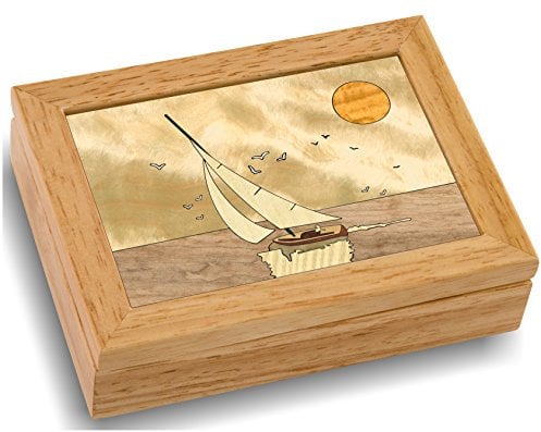 Wood Art Boussole Rose Box