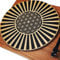TazStudio Premium Slipmat – Kork-Plattenspielermatte für bessere Klangunterstützung auf Vinyl-LP-Plattenspielern – Korkmatte, originelles Kunstdesign – psychedelische geometrische Blume des Lebens (4
