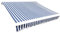 vidaXL Markisenstoff Sonnenschutz Markisentuch Blau & Weiß 450×300 cm Segeltuch