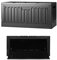 livinbox Collapsible plastic storage box with lid, Foldable Ottoman, Camping table, Comic, Books, Clothes, Bedding, Pet supplier, Living Room 45L, FB-6432S-BK