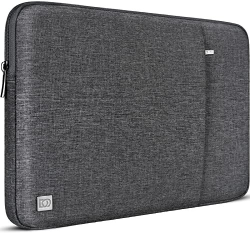 DOMISO 13.3 Pouces Housse Sac Protection Ordinateur Portable Sacoche pour 13 MacBook Air/Surface Book 2/Lenovo Yoga C930/ThinkPad X1 Carbon/Huawei MateBook D/ASUS ZenBook/Dell Inspiron 13,Gris Foncé