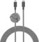 Native Union Night Cable - 10ft Ultra-Strong Reinforced Durable USB-C to Lightning [MFi Certified] Charging Cable with Weighted Knot Compatible with iPhone 14, iPhone 13 and Earlier (Zebra)
