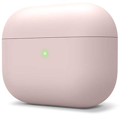 elago Liquid Hybrid Silikon Hülle entwickelt für Apple AirPods Pro Ladecase – Dreischichtige Struktur : Voller Schutz, LED Sichtbar, Hochwertiges Silikon Schutzhülle für AirPods Pro Case (Sandrosa)