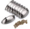 BSTKEY 8 PCS Retro Shell Drawer Pull Handle - Half Moon Kitchen Cabinet Hardware Bin Cupboard Drawer Handle Pull Closet knobs - 3 Inch (76mm) Hole Centers (Satin Nickel)
