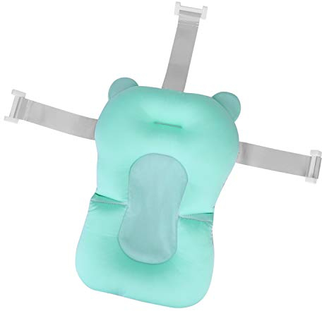 Baby Badewannenkissen Unterstützung Baby-Badekissen Neugeborene Babybadematte Kleinkind Weich Baby-Badewanne Badekissen Bequem Babymatte Badewanne Kinder Badewanneneinsatz Sitz für 0-12 Monate Baby