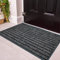 PHP Waterproof Door Mat 50 x 90 cm, Grey - Washable Non Slip Rubber Backing Flat weave Doormats for Outdoor and Indoor Kitchen Bedroom Floor Mat