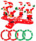POPOYU Weihnachten Ringwurfspiel Erwachsene,Aufblasbare Werfen Spiel Aufblasbares Weihnachtsspiele,Familien Weihnachtsparty Spiel Weihnachten Stapeln Ring Spiel für Kinder Weihnachten Party Favors