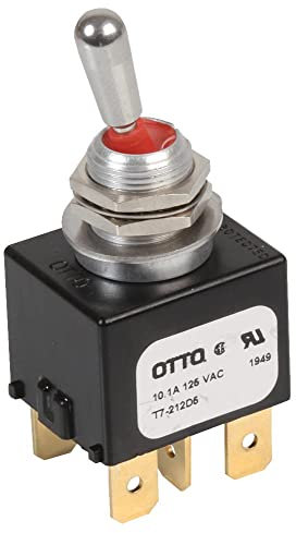 OTTO CONTROLS T7212D5 Kippschalter, DPST, IP68, 1 Stück