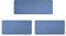 Primaflor Bettumrandung Teppich 3 Teilig - Macao - Blau - Set aus 2 Stück 67x140 cm und 1 Stück 67x200 cm - Bettvorleger für Schlafzimmer - Kurzflor Teppich-Läufer