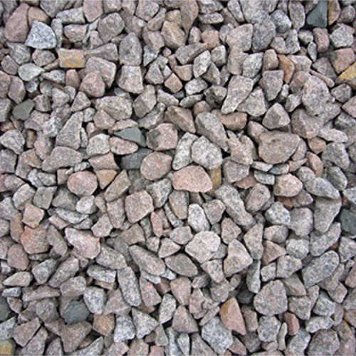 Silver Granite Decorative Stones Chippings Peacock Turfscape Gravels Aggregates for Driveway Paths Garden Maxi Bag 23KG