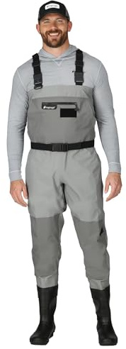 FROGG TOGGS Men's Hellbender PRO Bootfoot Waterproof Fishing Chest Wader for Fishing, Lug Sole, Lug Sole, 8