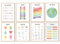 MeinBaby123® pädagogische Lernposter in englisch | Bilder Kinderzimmer | 8er Set A4 & A5 | Alphabet ABC, Zahlen | Vorschule, Grundschule | Wandposter Premium (Lernposter - 8ter Set englisch)