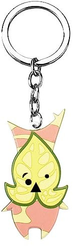 MayDee Porte-Clés Korogu Pendentif Anime Z-lda Korogu Korok Figurine Métal Porte-Clés Sac Clé De Voiture Tears of The Kingdom Accessoires (C)