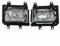 WOZIES Nebelscheinwerfer auto 2 Stück Auto-Frontstoßstangen-Nebelscheinwerfer 63171385945/63171385946 Für BMW E30 318I 325I 325E