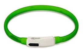 Beeztees Safety Gear Dogini - Hundehalsband - USB - Grün - 35x10 cm