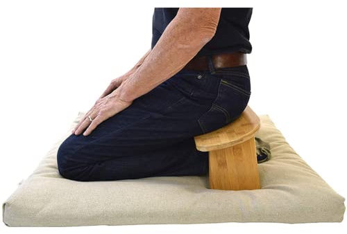 Klappbare Meditationsbank, klappbare Yoga-Bank aus Holz, ergonomische Meditationsbank, Gebetshocker, Perfekter Kniehocker, Yoga-Bank, ergonomische Bank für Tiefe Meditation, Meditationskisse