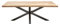 Riess Ambiente Massiver Industrial Esstisch Galaxie 160cm Mangoholz sternenförmiges Gestell