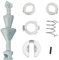 LT Easiyl Un juego de reparación de cerradura de puerta delantera izquierda o derecha compatible con BMW Serie 3 E90 E91 E92 E93 Longitud de la hélice 78 mm Kit de reparación de cilindro de bloqueo