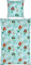 REDBEST Kinder-Bettwäsche Renforcé türkis Größe 1x 135x200 cm + 1x 80x80 cm