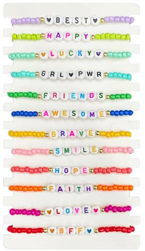 NECXON 12-teiliges Freundschaftsarmband, Freundschaftsarmbänder, Boho-Armbänder für Teenager, Armband-Set, Schmuck-Accessoires für Frauen und Mädchen