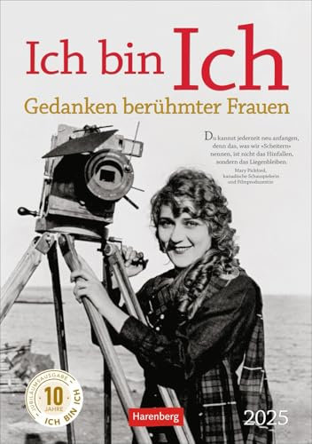 Ich bin Ich - Kulturkalender - Kalender 2025 - Harenberg-Verlag - Wochenkalendarium - 54 Blatt mit Gedanken berühmter Frauen - Wandkalender - 25 cm x 35,5 cm