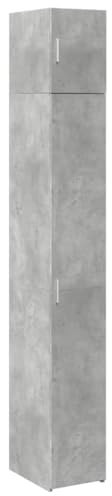 vidaXL Hochschrank Schmal Betongrau 30x42,5x225 cm Holzwerkstoff