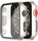 Misxi 2 Piezas Funda PC Dura con Protector Pantalla de Cristal Templado para Apple Watch Series 3 Series 2 38mm, Anti-Drop Resistente a Los Arañazos Carcasa para iWatch, 2 Starlight