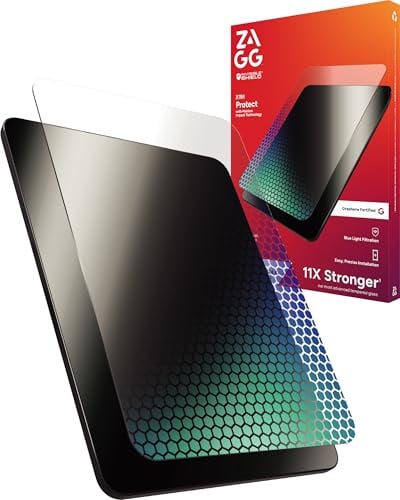 ZAGG XTR4 Screen Protector for iPad Mini 8.3 (A17 Pro) – 11X Stronger Tempered Glass with Graphene, Blue Light Filtering, Anti-Reflective, Easy Dust-Free Installation, Eco-Friendly