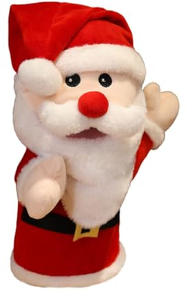 WOONEKY 1stück Weihnachtsmann Fingerpuppen Spielzeug Lustige Handpuppe Für Junge Mädchen Interaktive Eltern-Junge Mädchen-aktivitäten Spielzeug Für Kreatives Geschichtenerzählen