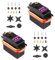 HUAZIZ 2 Pièces Micro Servomoteur Numérique, Servo Couple Haute Vitesse, Servomoteur à Engrenage en Métal, 13kg/cm Torque, Micro Servo pour Hélicoptère, Bateau, Voiture, Robot RC